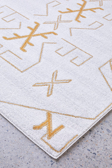 Cala Paradise Cream & Gold Modern Rug